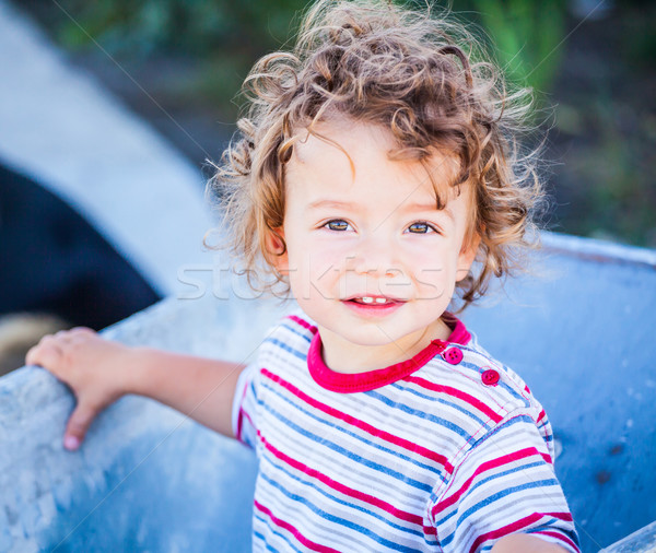 Baby boy exploring outdoor Stock photo © igabriela