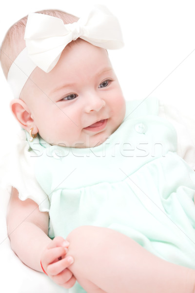 счастливым прелестный белый ребенка красоту Сток-фото © igabriela