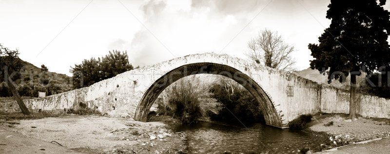 Venetiaanse brug oude gebouw landschap geschiedenis Stockfoto © igabriela