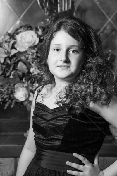 10 anni ragazza ritratto posa castello faccia Foto d'archivio © igabriela