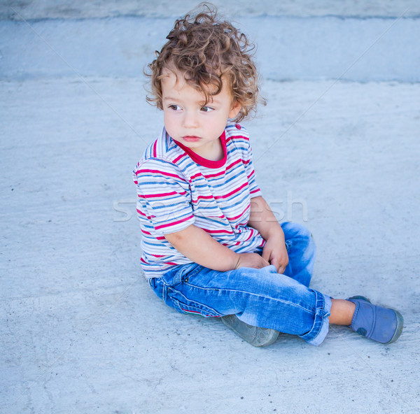 Stockfoto: Baby · jongen · outdoor · portret