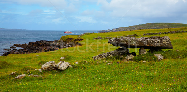 Megalithic tomb at Cleggan bay Stock photo © igabriela