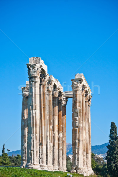 Templo detalhes Atenas Grécia pedra Foto stock © igabriela