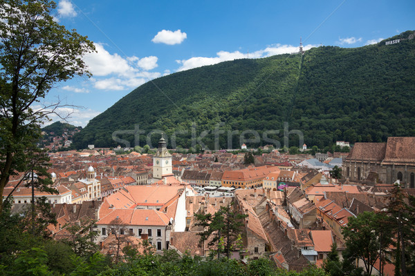 Stockfoto: Raad · vierkante · Roemenië · 30 · oude · stad