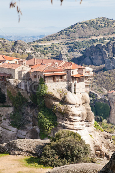 Monastero primavera panorama montagna chiesa Europa Foto d'archivio © igabriela