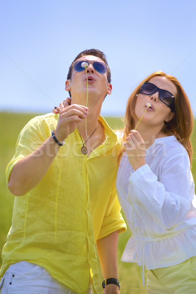 Happy couple outdoor Stock photo © igabriela
