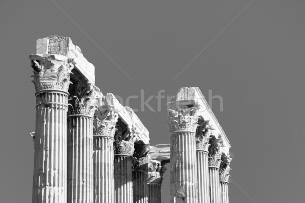 Templo detalhes Atenas Grécia pedra Foto stock © igabriela