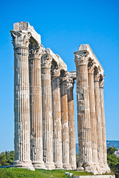 Templo detalhes Atenas Grécia pedra Foto stock © igabriela