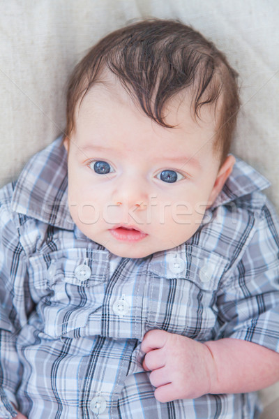 2 months old baby boy at home Stock photo © igabriela