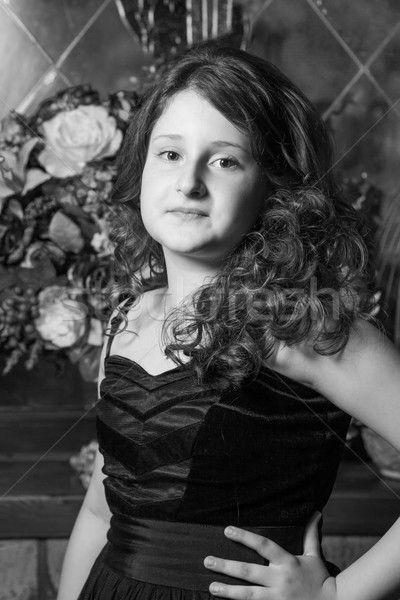 10 anni ragazza ritratto posa castello faccia Foto d'archivio © igabriela