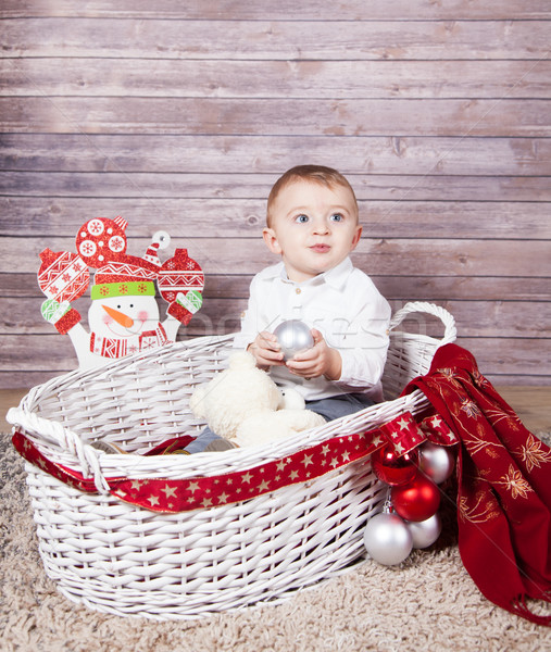 Bebé nino Navidad retrato Foto stock © igabriela