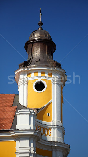 Belfry of Greek Cathlic cathedral in Cluj Napoca Stock photo © igabriela