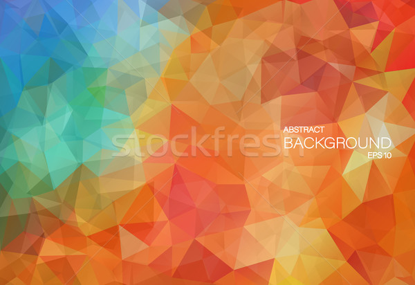 Flat vitage color background with triangle shapes Stock photo © igor_shmel