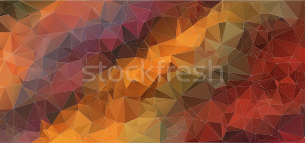colorful horizontal mosaic composition with triangle shapes Stock photo © igor_shmel
