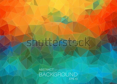 multicolor composition with angular shapes Stock photo © igor_shmel