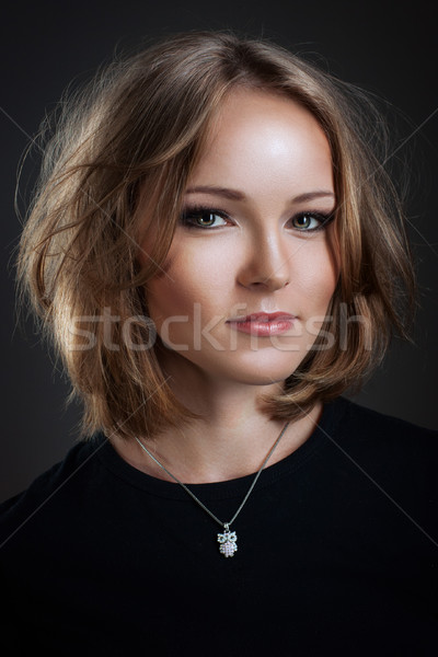 Portrait of beautiful young woman wiht wild hair Stock photo © igor_shmel