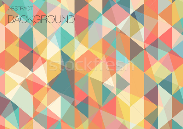 Flat triangle geometric wallpaper Stock photo © igor_shmel