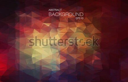 Red 2D Abstract and polygonal background Stock photo © igor_shmel