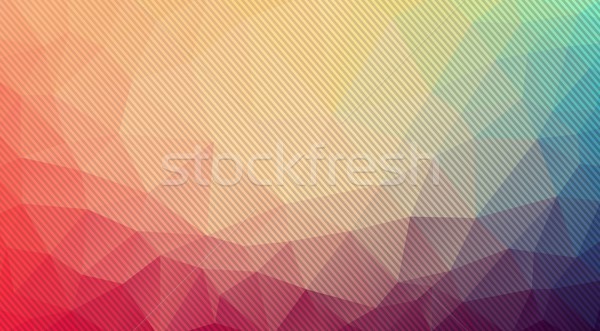 Composition of triangles geometric shapes and stripes Stock photo © igor_shmel