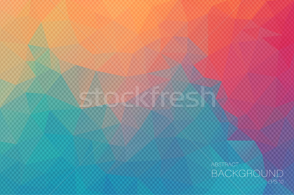Extra kleur meetkundig driehoek behang water Stockfoto © igor_shmel