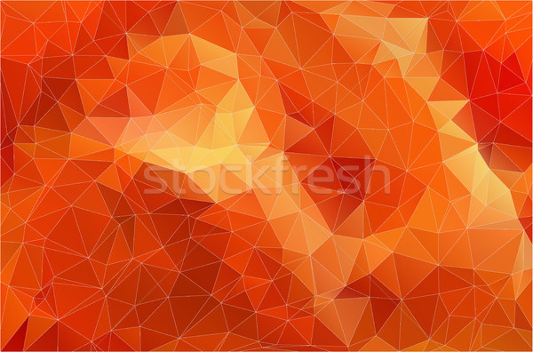 Flat Orange Polygonal Background Stock photo © igor_shmel