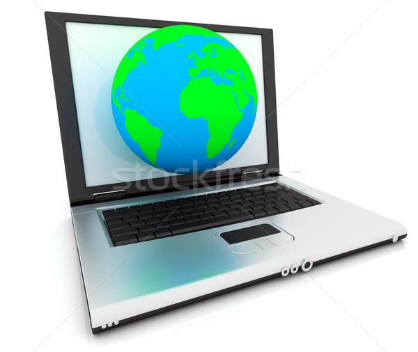 3D web icon Internetu ikona projektu Zdjęcia stock © ijalin