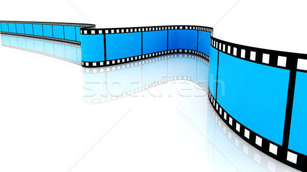 Gekleurd 3D films film witte frame Stockfoto © ijalin