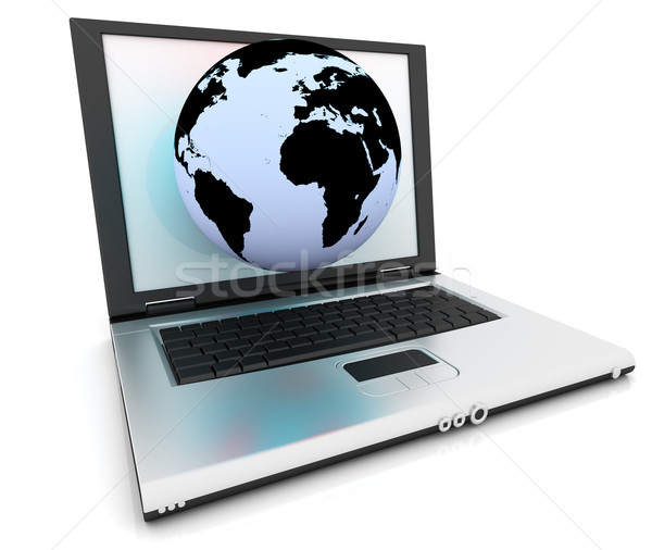 3D Web-Ikone Internet Symbol Design Stock foto © ijalin