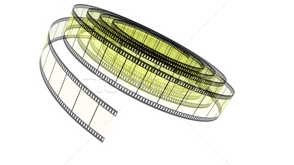 Kolor film w dół biały Zdjęcia stock © ijalin