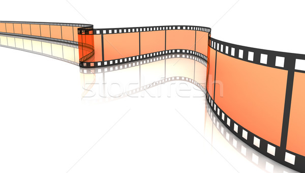 Gekleurd 3D films film witte frame Stockfoto © ijalin