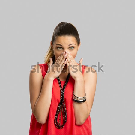Astonish woman Stock photo © iko