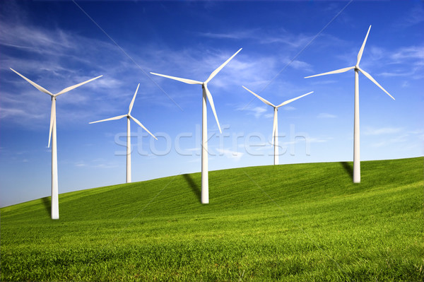 Wind turbines Stock photo © iko