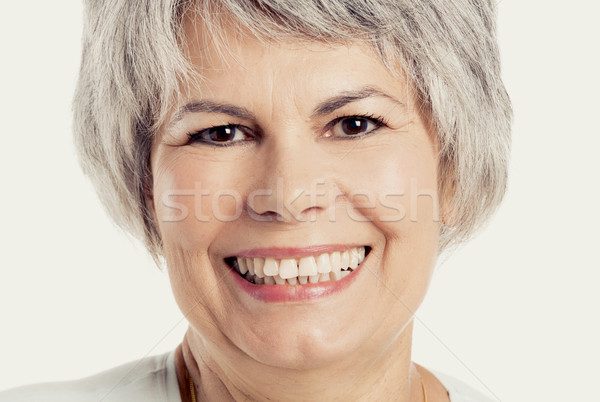 Happy senior woman Stock photo © iko