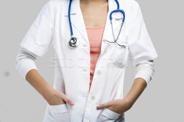 Stock photo: Beautiful young female doctor