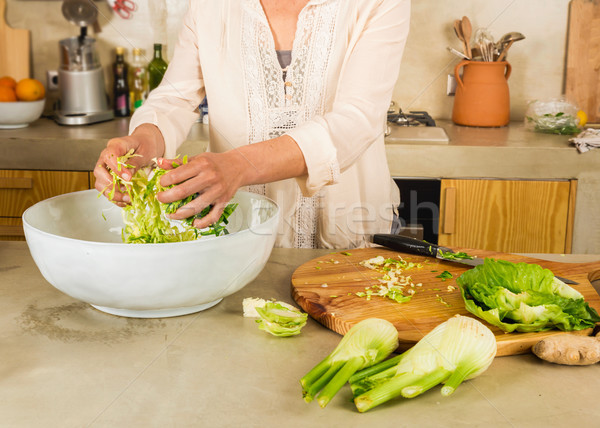 Cabbage kimchi and sauerkraut  Stock photo © iko
