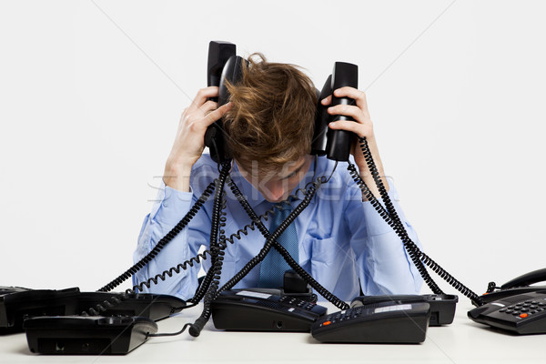 Answering calls Stock photo © iko