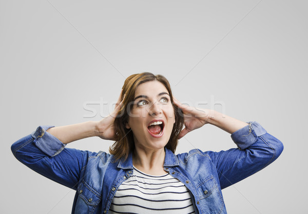 Stock photo: Happy woman