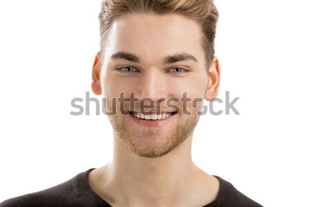 格好良い 若い男 笑みを浮かべて 見える 孤立した ストックフォト © iko