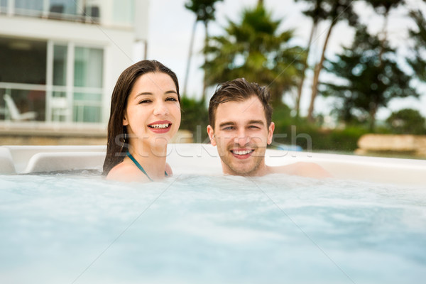 Jacuzzi lujo hotel dentro Foto stock © iko