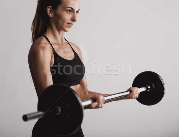 Weights lifting Stock photo © iko