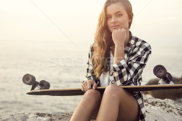 Skater Girl Stock photo © iko