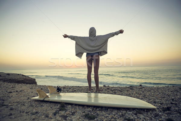 Stock photo: Surfer Girl