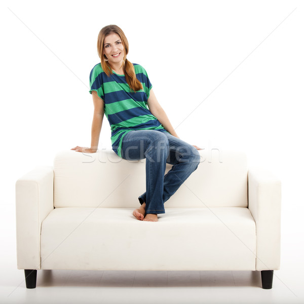 Woman at the sofa Stock photo © iko