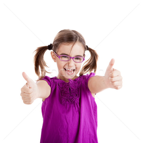 Girl with thumbs up Stock photo © iko