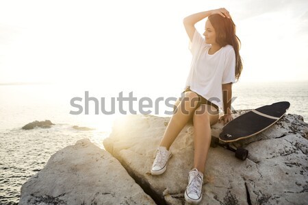 Skater Girl Stock photo © iko