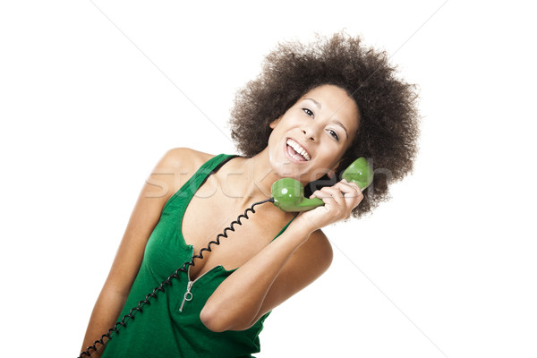 Answering a call Stock photo © iko