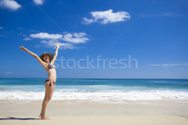 Foto stock: Verano · tiempo · hermosa · playa · tropical