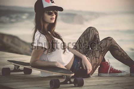 Skater Girl Stock photo © iko