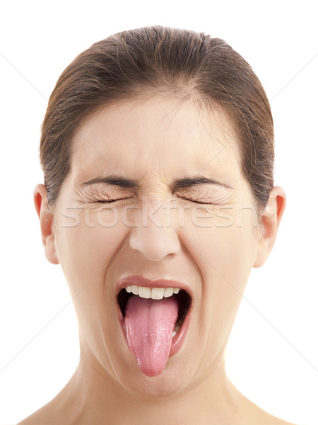 Stock photo: Pulling tongue out