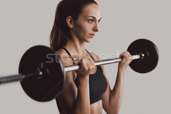 Weights lifting Stock photo © iko